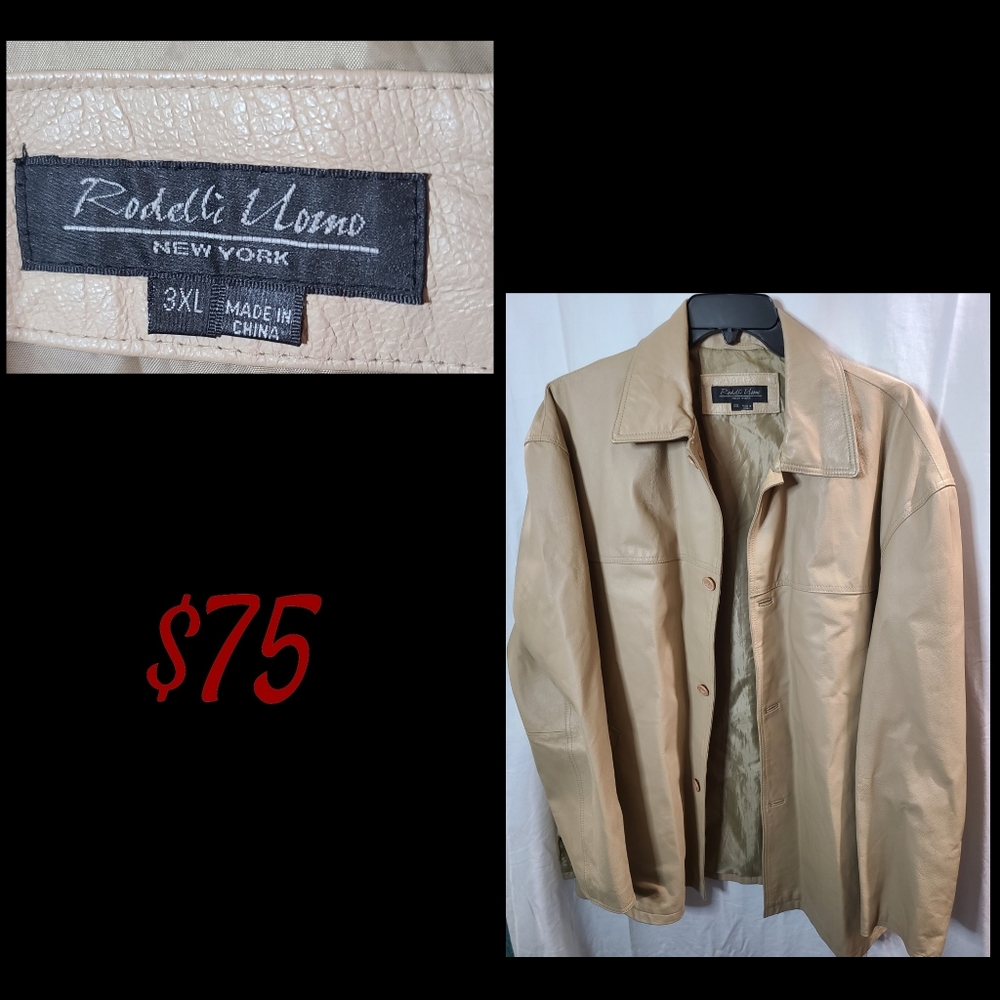 Mens leather jacket